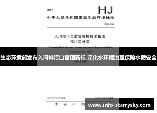 生态环境部发布入河排污口管理新规 深化水环境治理保障水质安全